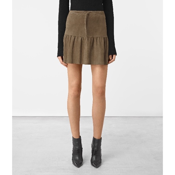All Saints Dresses & Skirts - All Saints Goat Leather Haslam Skirt
